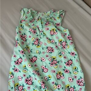 Infant Floral Sleeveless Romper